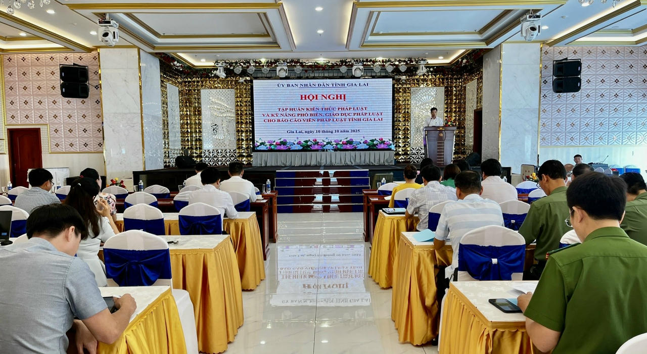 Gia Lai tổ chức tập huấn kiến thức pháp luật và kỹ năng phổ biến, giáo dục pháp luật