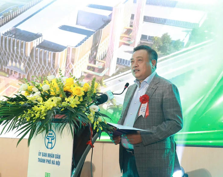 Chủ tịch UBND TP Trần Sỹ Thanh phát biểu tại Lễ khánh thành.