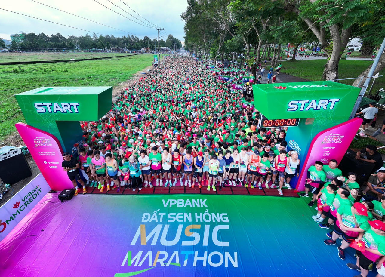 12.000 runner về đích, VPBank Đất Sen Hồng Music Marathon 2025 kết thúc ấn tượng