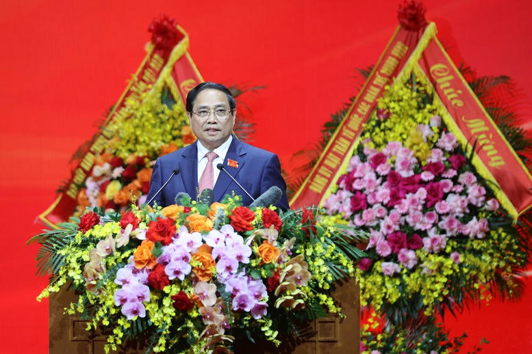 Đồng chí Phạm Minh Chính khẳng định, Đại hội là một sự kiện chính trị đặc biệt quan trọng của Đảng bộ Chính phủ - Ảnh: VGP/Nhật Bắc