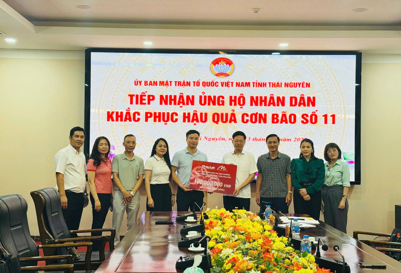 Tấm lòng “Pháp luật Việt Nam” đồng hành, sẻ chia với bà con Thái Nguyên 
