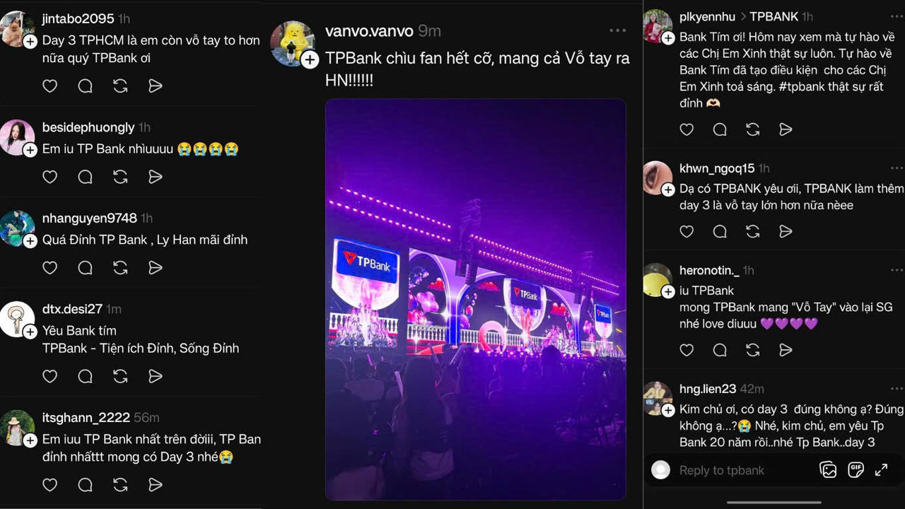 Đi concert Em Xinh “Say Hi”, fan không chỉ “cháy” với nhạc mà còn “say” luôn Bank Tím