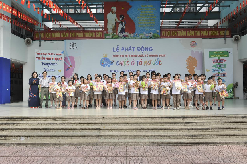 Chính thức khởi động cuộc thi Vẽ tranh Quốc tế Toyota 'Chiếc ô tô mơ ước' năm 2025