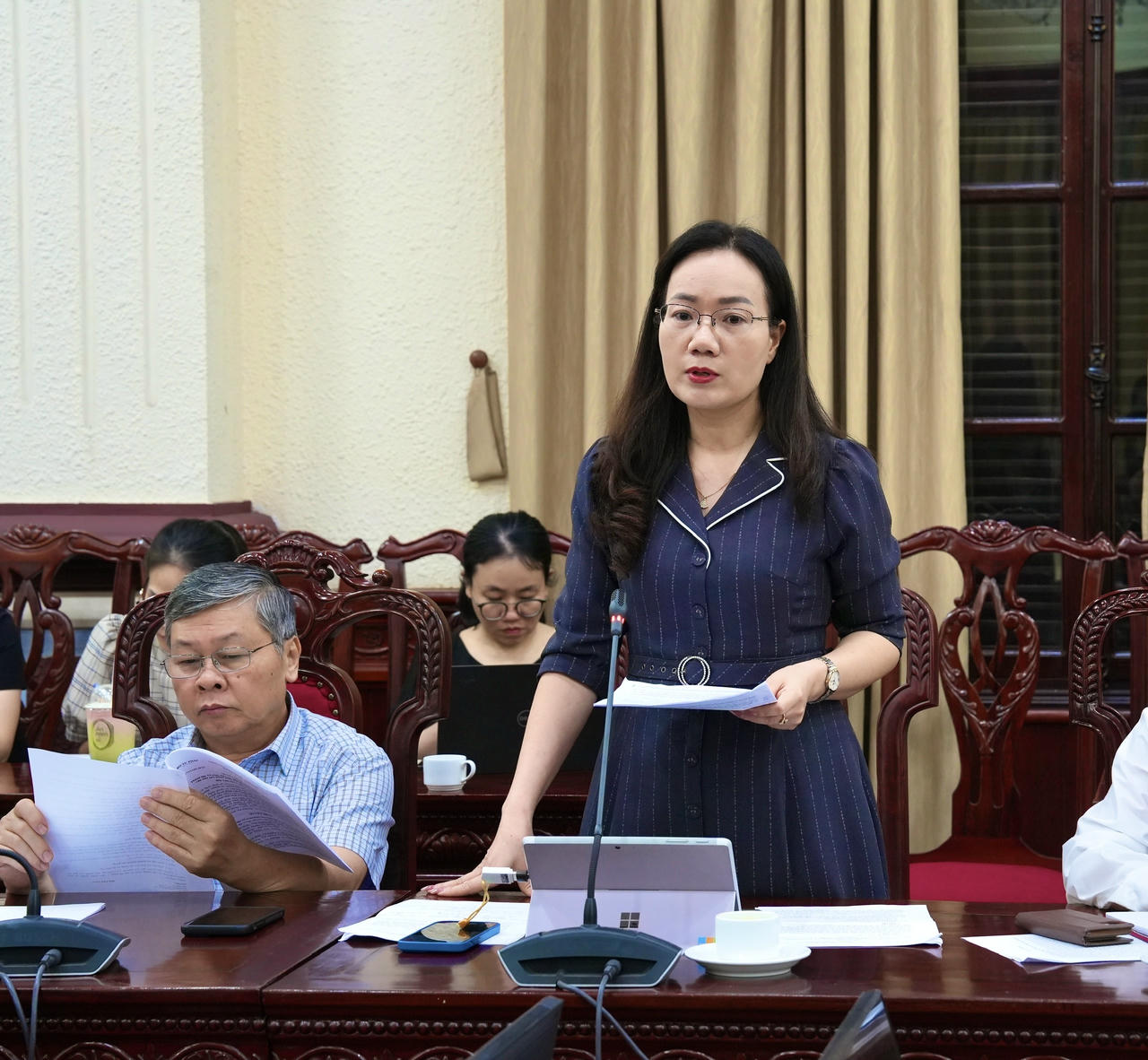 Phó Giám đốc Sở​​ Tư pháp Bắc Ninh&nbsp;Đỗ Thị Việt Hà phát biểu.