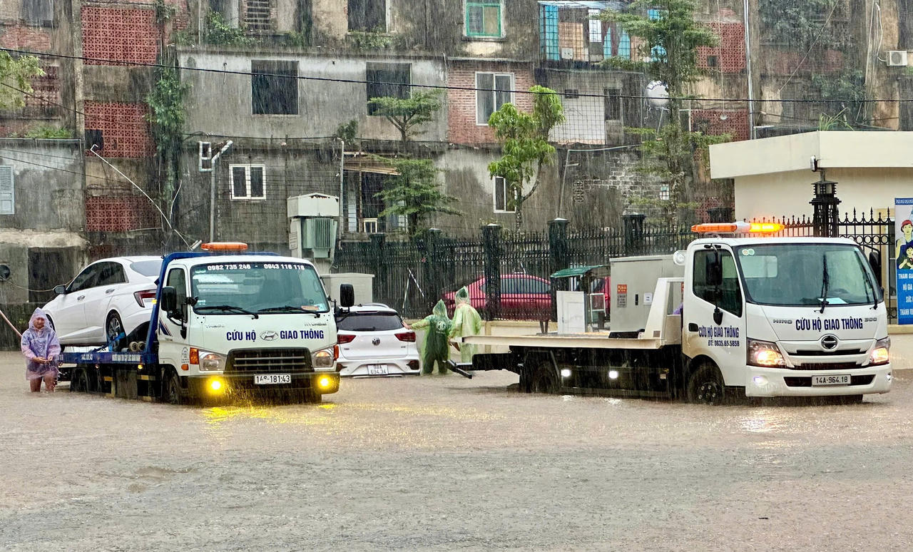 Quảng Ninh: Mưa lớn trên diện rộng gây ngập cục bộ