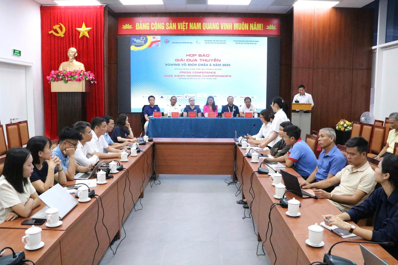 Hải Phòng đăng cai Giải đua thuyền Rowing vô địch châu Á 2025 
