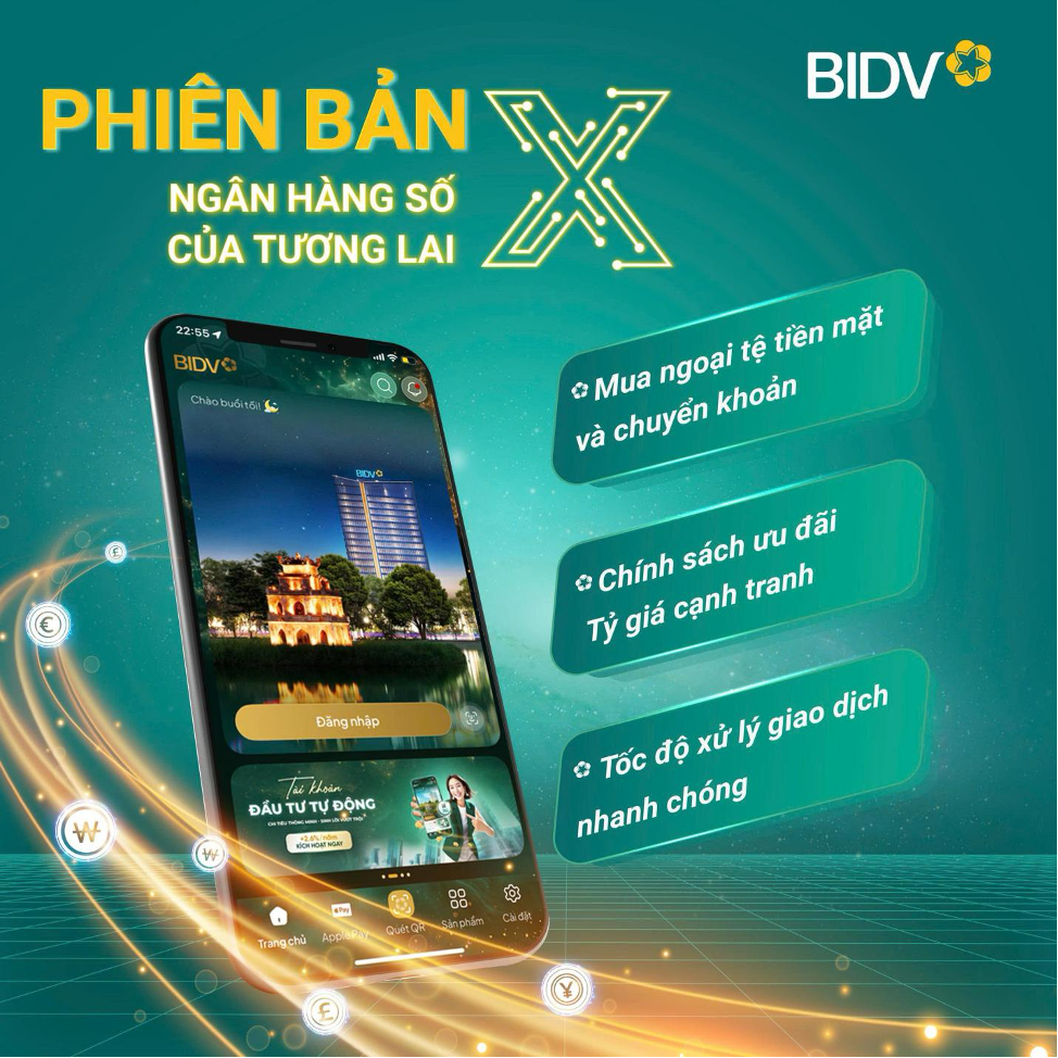 BIDV tiên phong mang App ngân hàng giúp khách hàng giao dịch ngoại tệ thành công