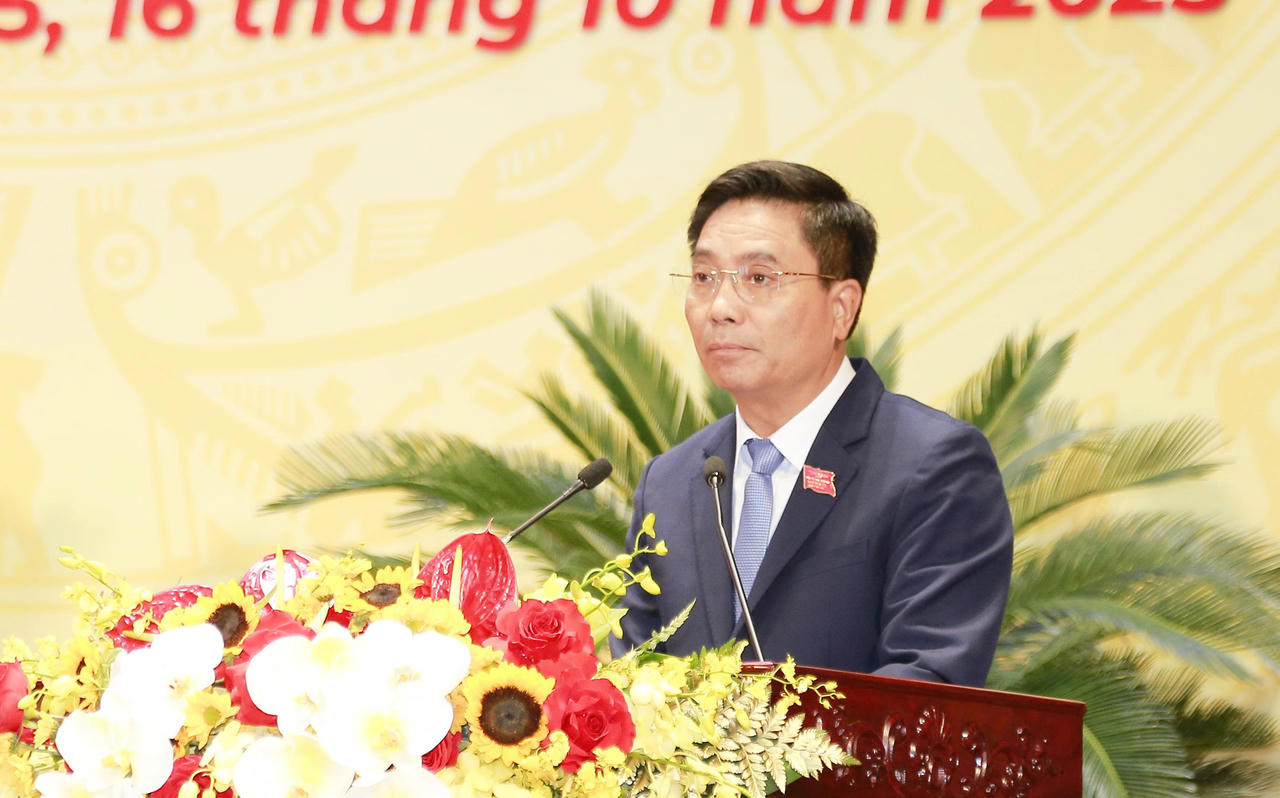 Bí thư Tỉnh ủy Thanh Hóa Nguyễn Doãn Anh phát biểu khai mạc phiên trù bị Đại hội.