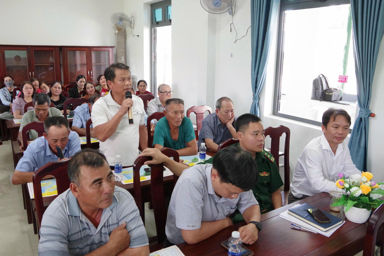 Ngư dân tham gia đóng góp ý kiến về công tác đảm bảo an ninh an toàn đường ống dẫn khí biển.
