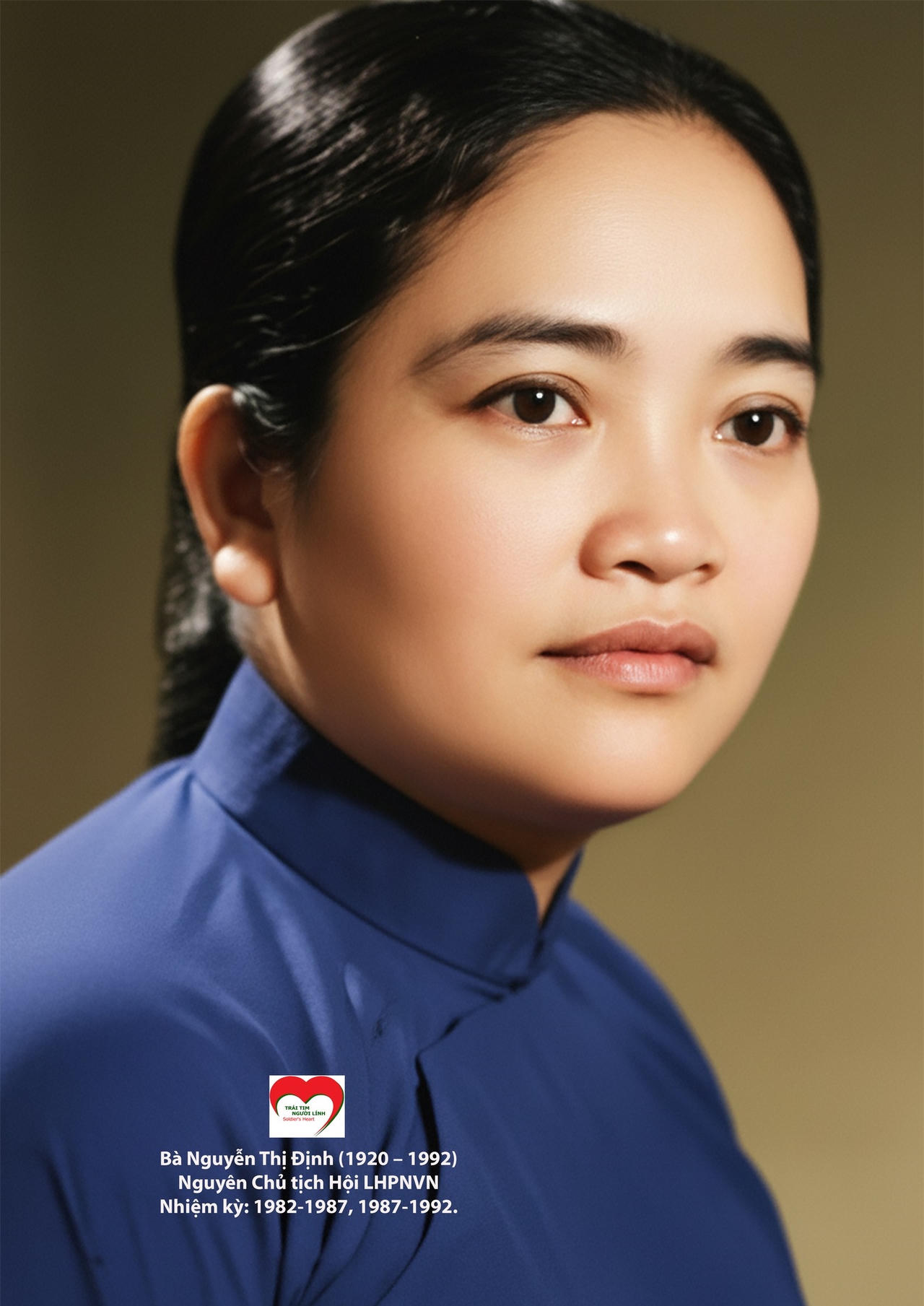 Chân dung bà Nguyễn Thị Định (Ảnh TTNL)