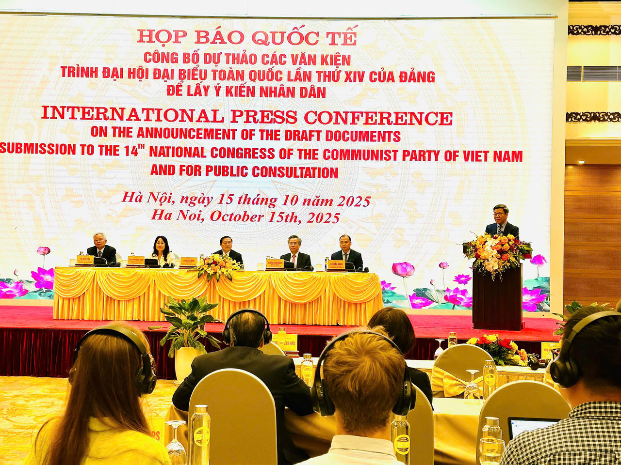 Quang cảnh buổi Họp báo. Ảnh: Vân Anh