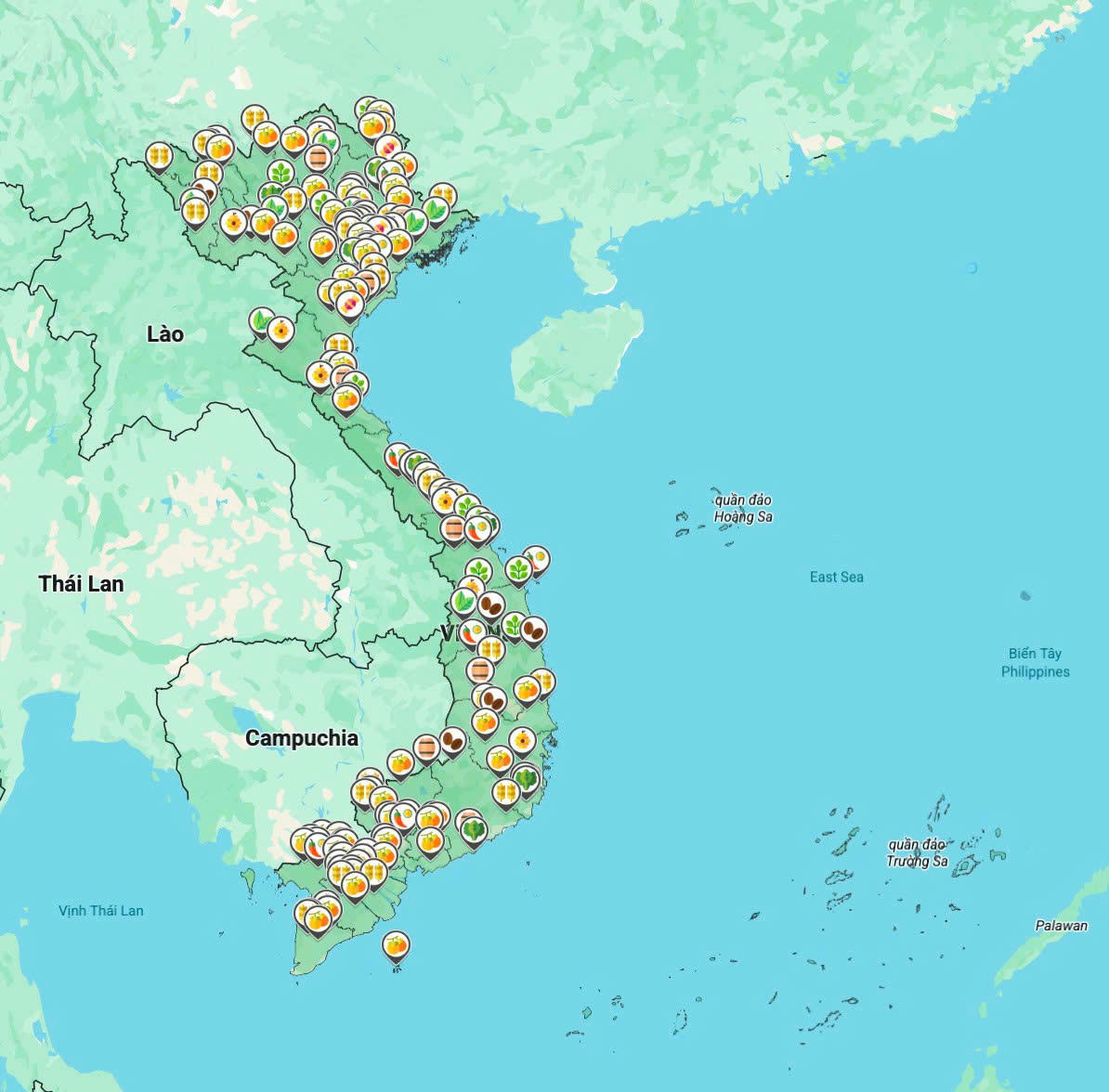 Bản đồ nông sản Việt sẽ được ra mắt vào Tuần lễ Nông sản.