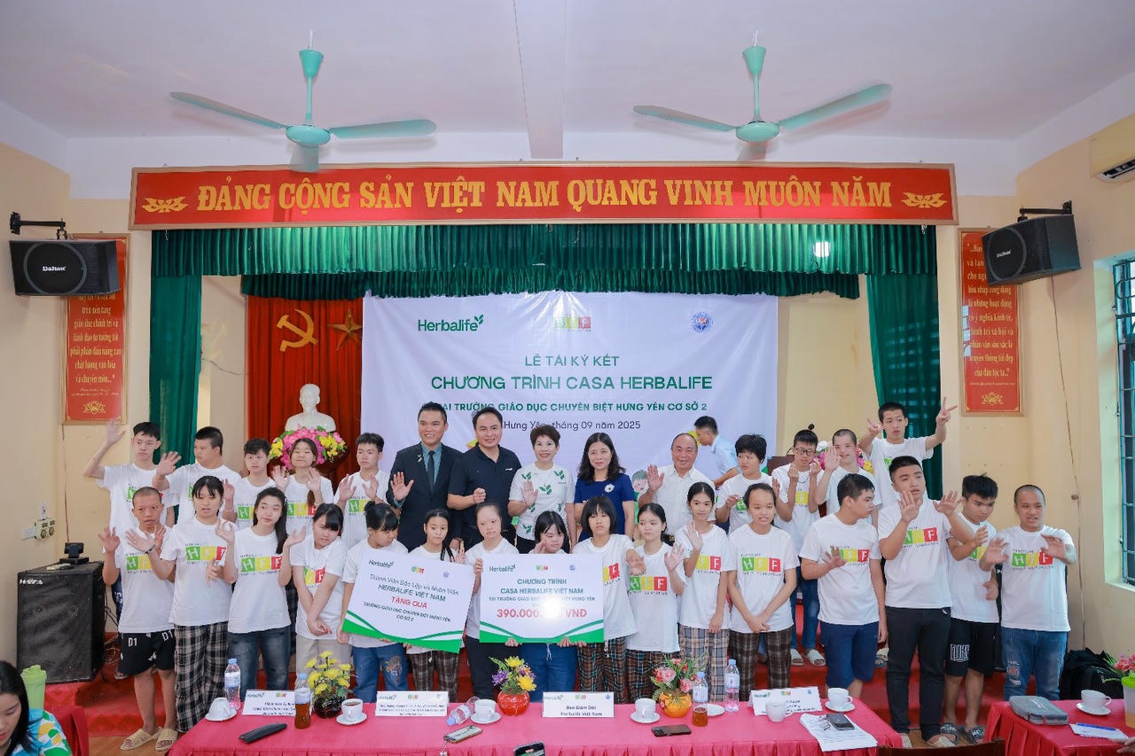 Herbalife Việt Nam tiếp tục triển khai chương trình Casa Herbalife 2025–2026 hỗ trợ bữa ăn dinh dưỡng cho người khó khăn