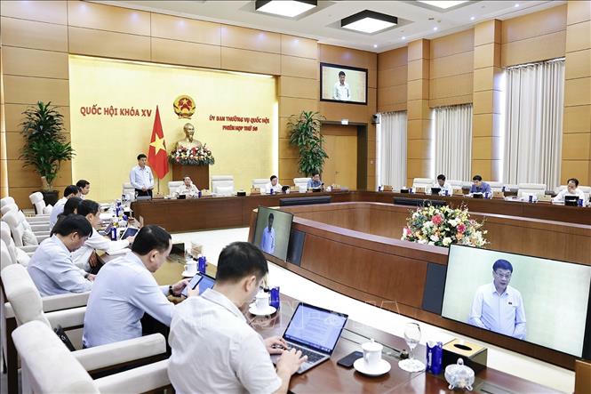 Phó Chủ tịch Quốc hội Vũ Hồng Thanh phát biểu. Ảnh: Doãn Tấn/TTXVN