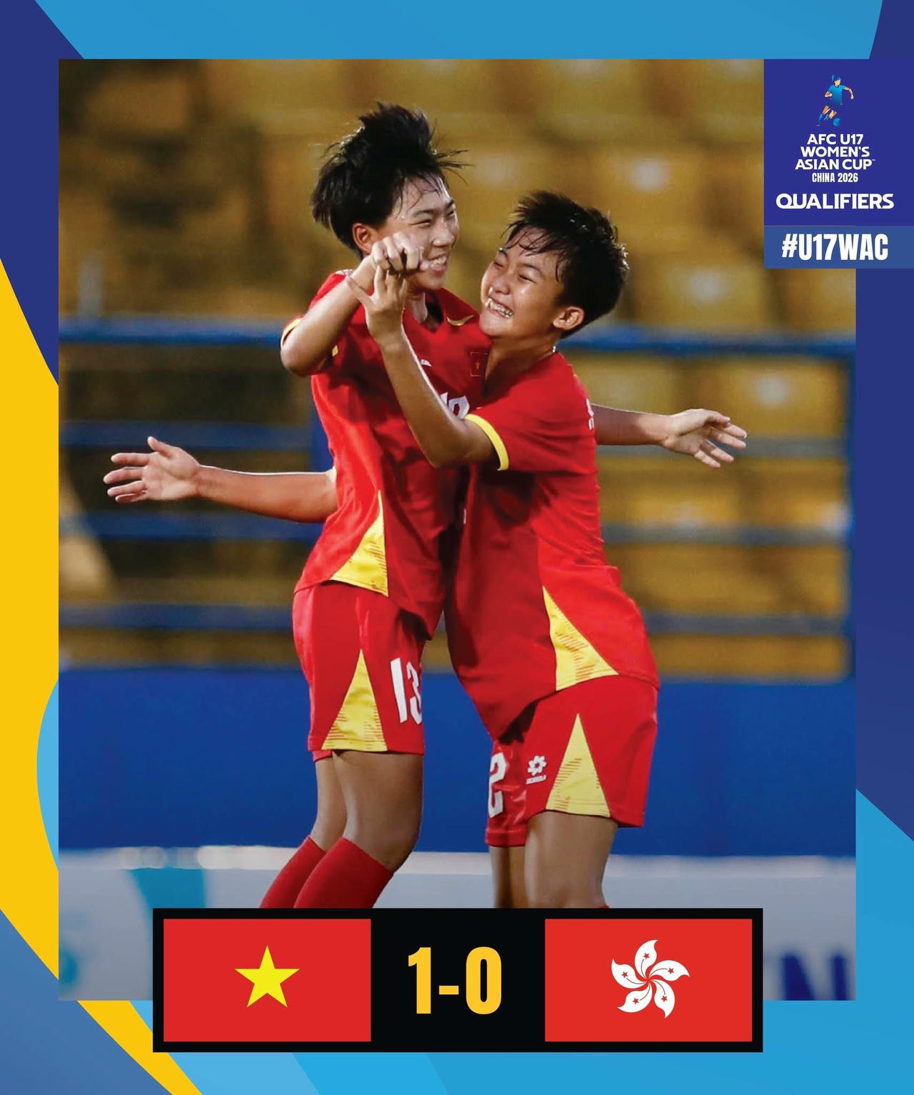 U17 nữ Việt Nam có vé dự vòng chung kết U17 Châu Á