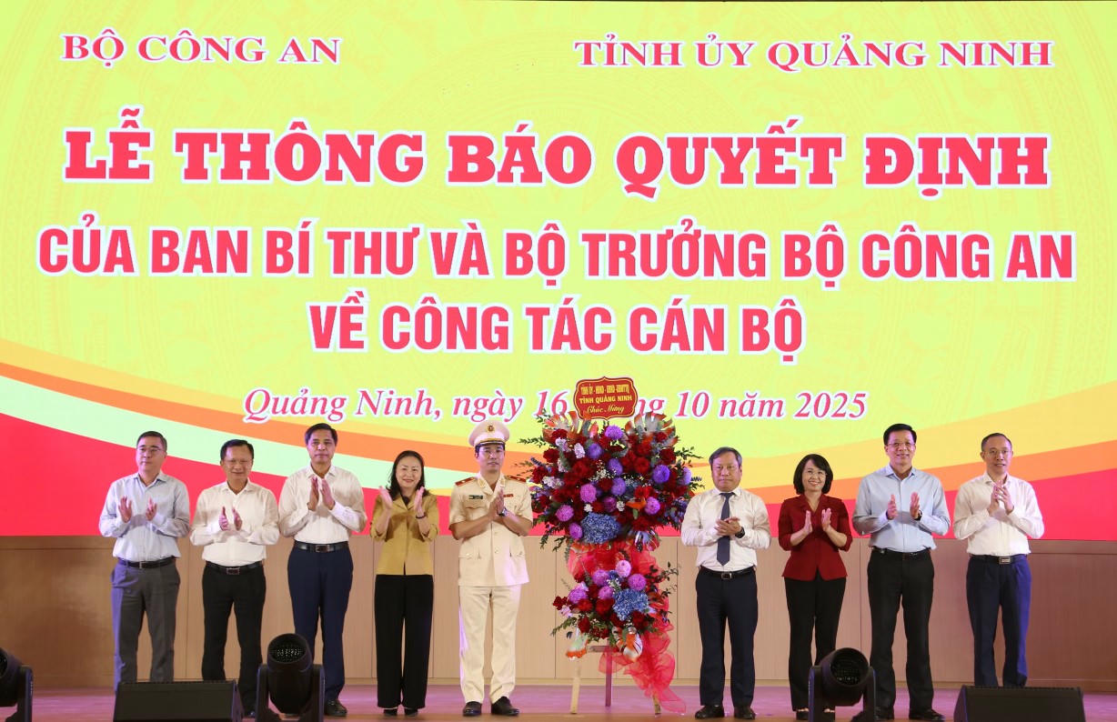 Giám đốc Công an tỉnh Quảng Ninh giữ chức Ủy viên Ủy ban Kiểm tra Trung ương