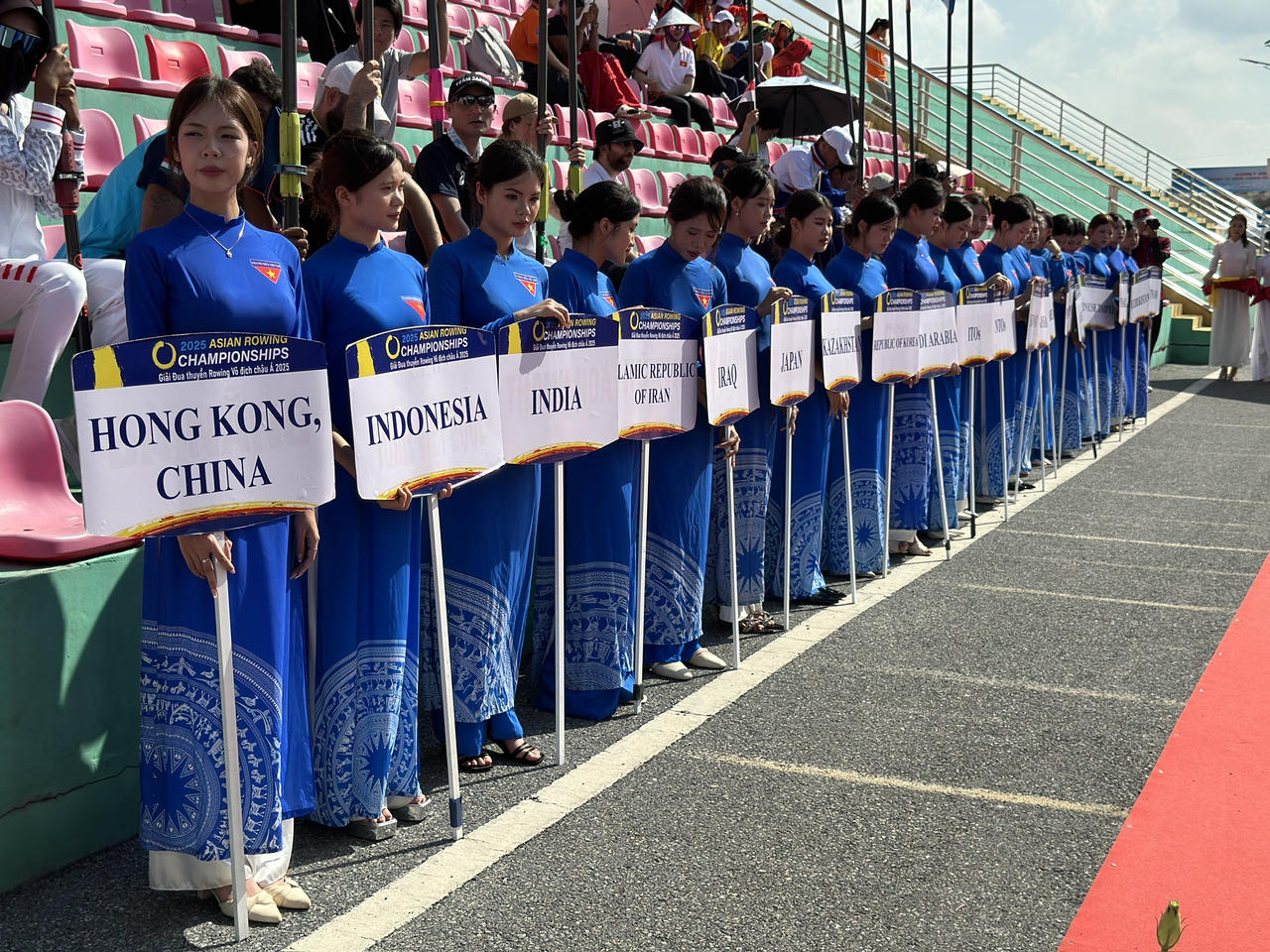 Giải Rowing Vô địch châu Á 2025 có sự tham dự của các đoàn vận động viên đến từ các quốc gia và vùng lãnh thổ