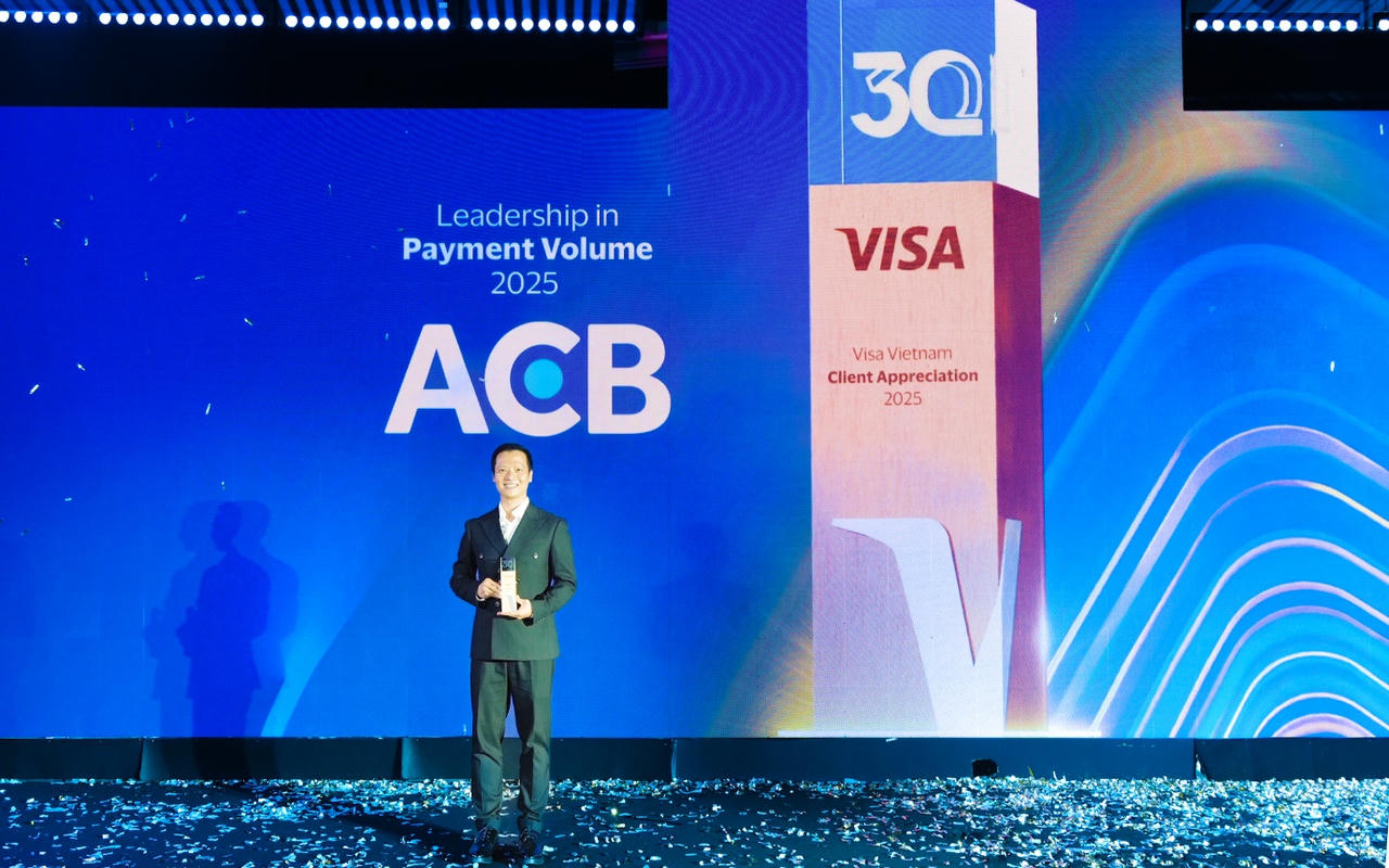 ACB dẫn đầu thị phần thẻ Visa 2025 và bước nhảy sáng tạo về thanh toán số