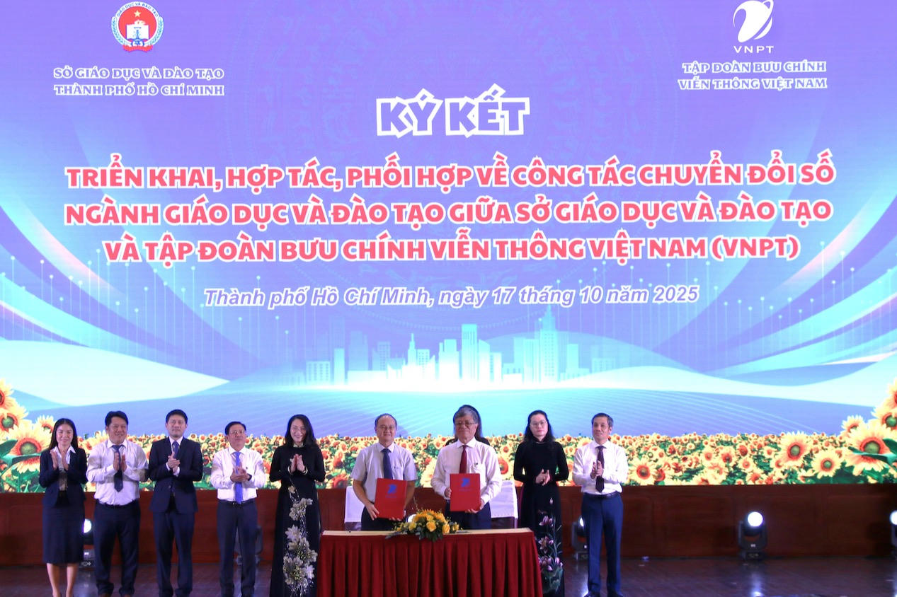 VNPT TP Hồ Chí Minh và Sở GD&ĐT bắt tay thúc đẩy chuyển đổi số giáo dục
