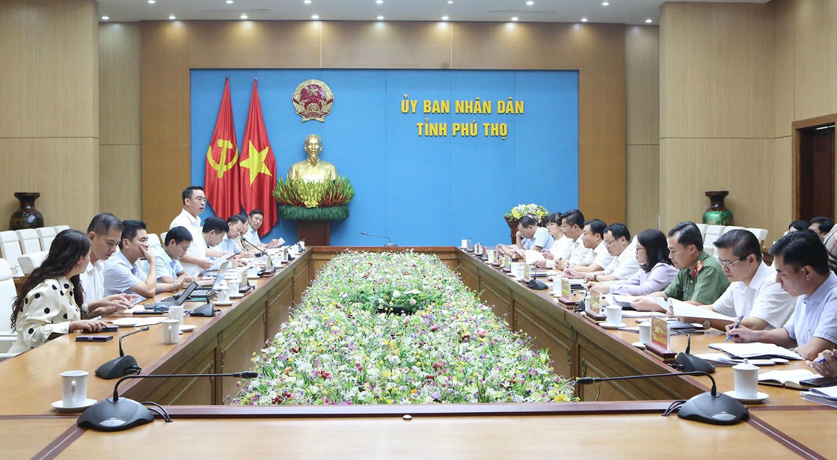 Toàn cảnh buổi làm việc. Ảnh: phutho.gov.vn