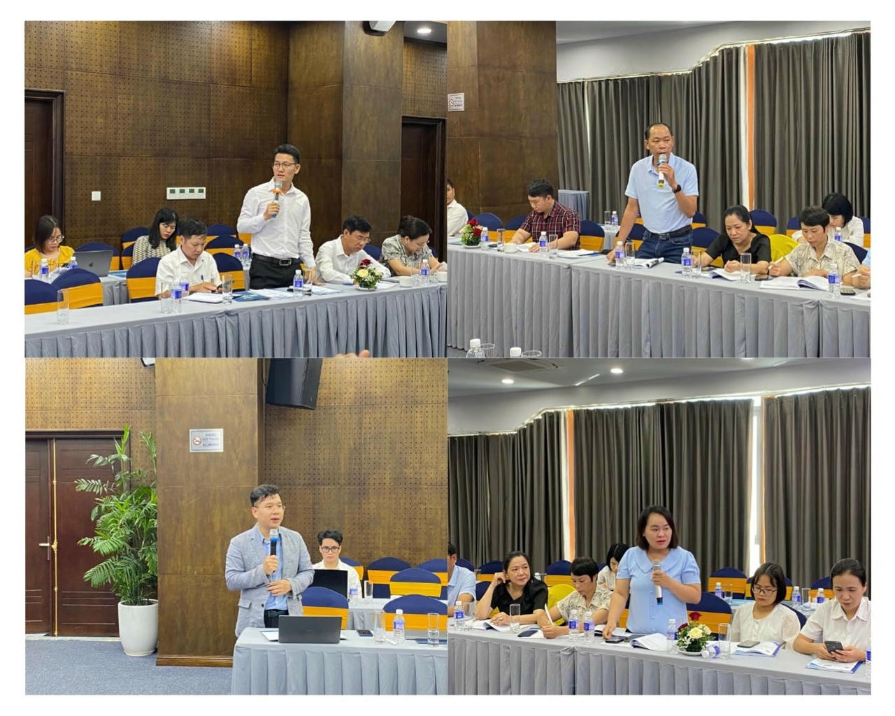 Hình ảnh các đại biểu và Báo cáo viên cùng nhau thảo luận tại Hội thảo