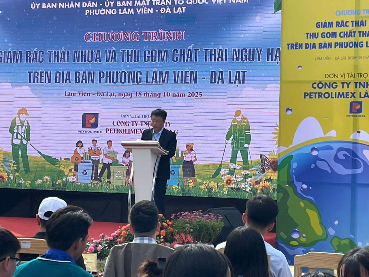 Lãnh đạo phường Lâm Viên - Đà Lạt kêu gọi bảo vệ môi trường, xây dựng đô thị xanh.