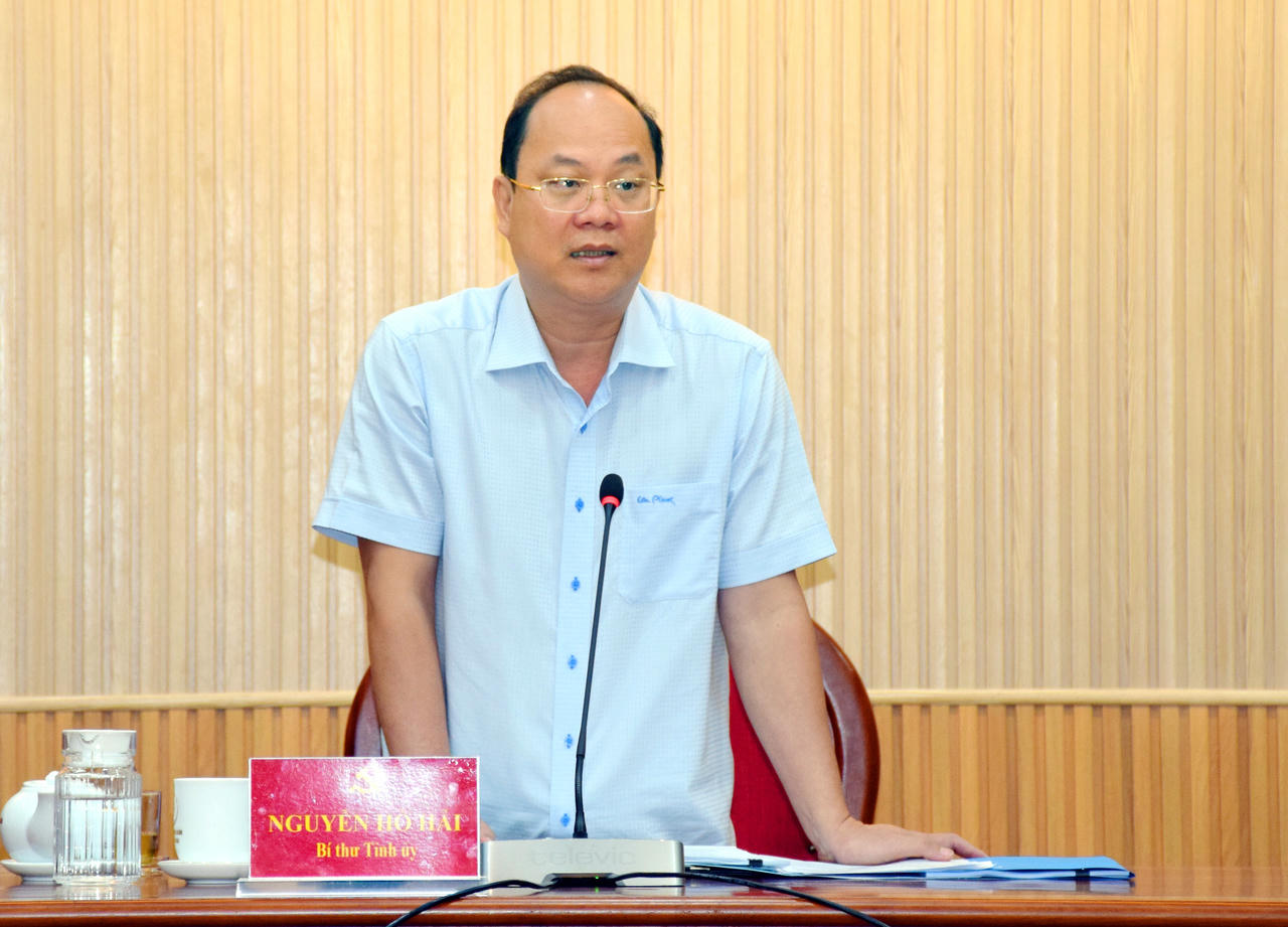 Ông Nguyễn Hồ Hải - Bí thư Tỉnh ủy Cà Mau nhấn mạnh, muốn bứt phá, Cà Mau buộc phải đi nhanh, đi trước trong ứng dụng khoa học – công nghệ và chuyển đổi số.