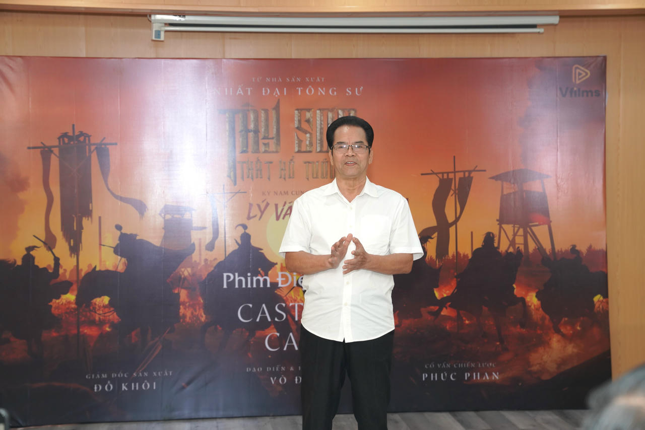 NSND Trần Nhượng đánh giá cao các dự án cổ trang - võ thuật và sẵn sàng tham gia một vai trong dự án. (ảnh ĐLP)