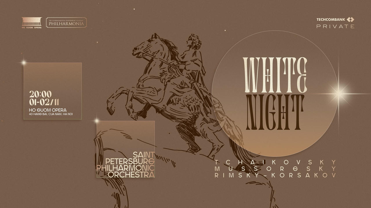White Night là trải nghiệm độc bản mang đẳng cấp Hoàng gia, dành riêng cho Quý hội viên Techcombank Private.  