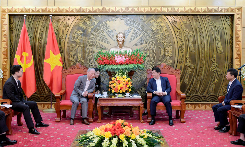 Lãnh đạo Bắc Ninh tiếp chủ tịch Tập đoàn Xây dựng Thái Bình Dương (Trung Quốc)
