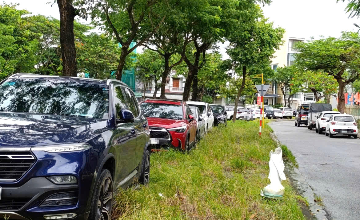 Nhiều người đưa ô tô lên vỉa hè để trú tránh.&nbsp;