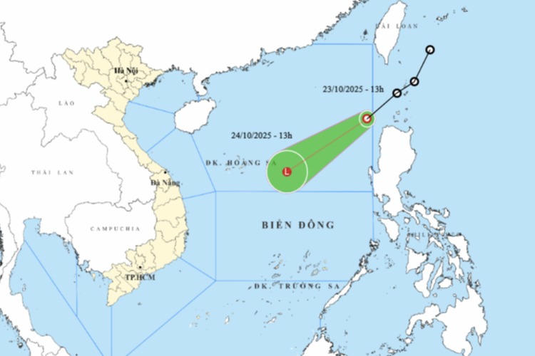 Áp thấp nhiệt đới vào Biển Đông