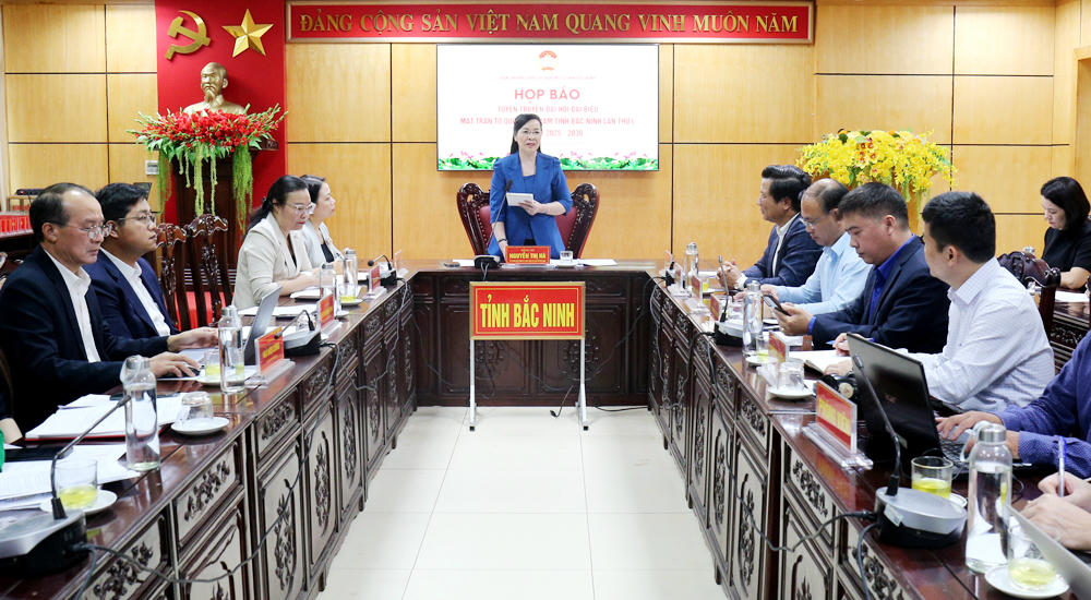 Họp báo thông tin về Đại hội đại biểu MTTQ tỉnh Bắc Ninh lần thứ I
