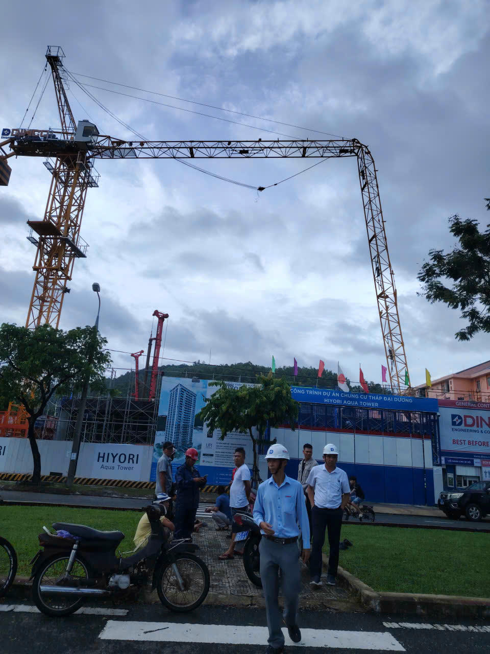 Dự án Chung cư Tháp Đại Dương do Công ty Cổ phần Kỹ thuật xây dựng Dinco làm tổng thầu thi công.