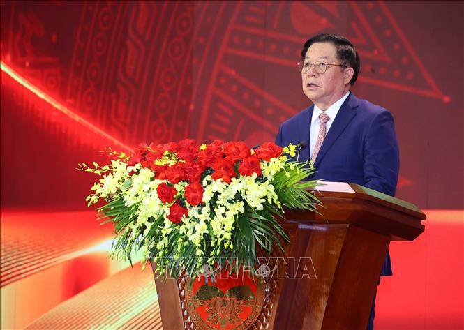 Đồng chí Nguyễn Trọng Nghĩa - Ủy viên Bộ Chính trị, Bí thư Trung ương Đảng, Trưởng Ban Tuyên giáo và Dân vận Trung ương, Phó Trưởng Ban Chỉ đạo 35 Trung ương, Phó Trưởng Ban Chỉ đạo Cuộc thi phát biểu phát động Cuộc thi năm 2026. Ảnh: TTXVN