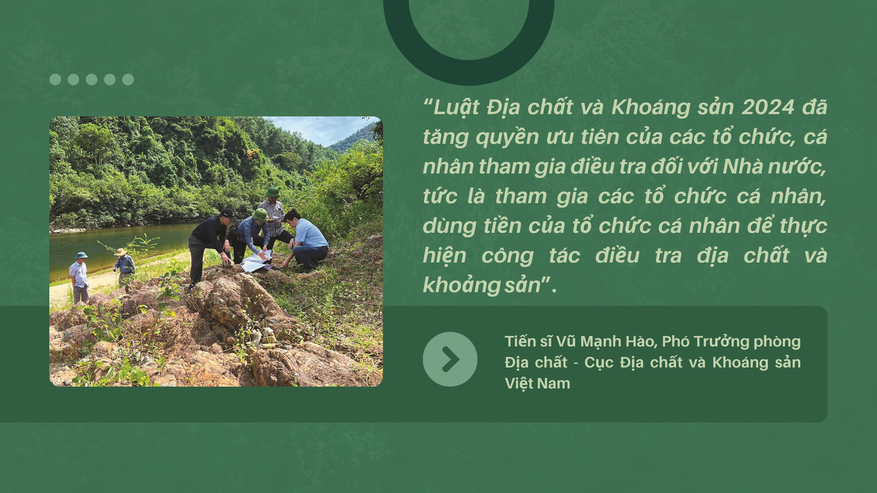 Lần đầu tiên việc điều tra cơ bản địa chất được quy định ở Luật chuyên ngành