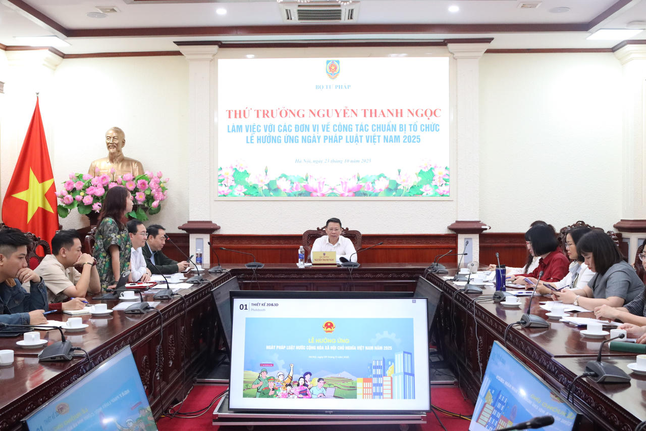 Rà soát kỹ lưỡng công tác tổ chức Lễ hưởng ứng Ngày Pháp luật Việt Nam