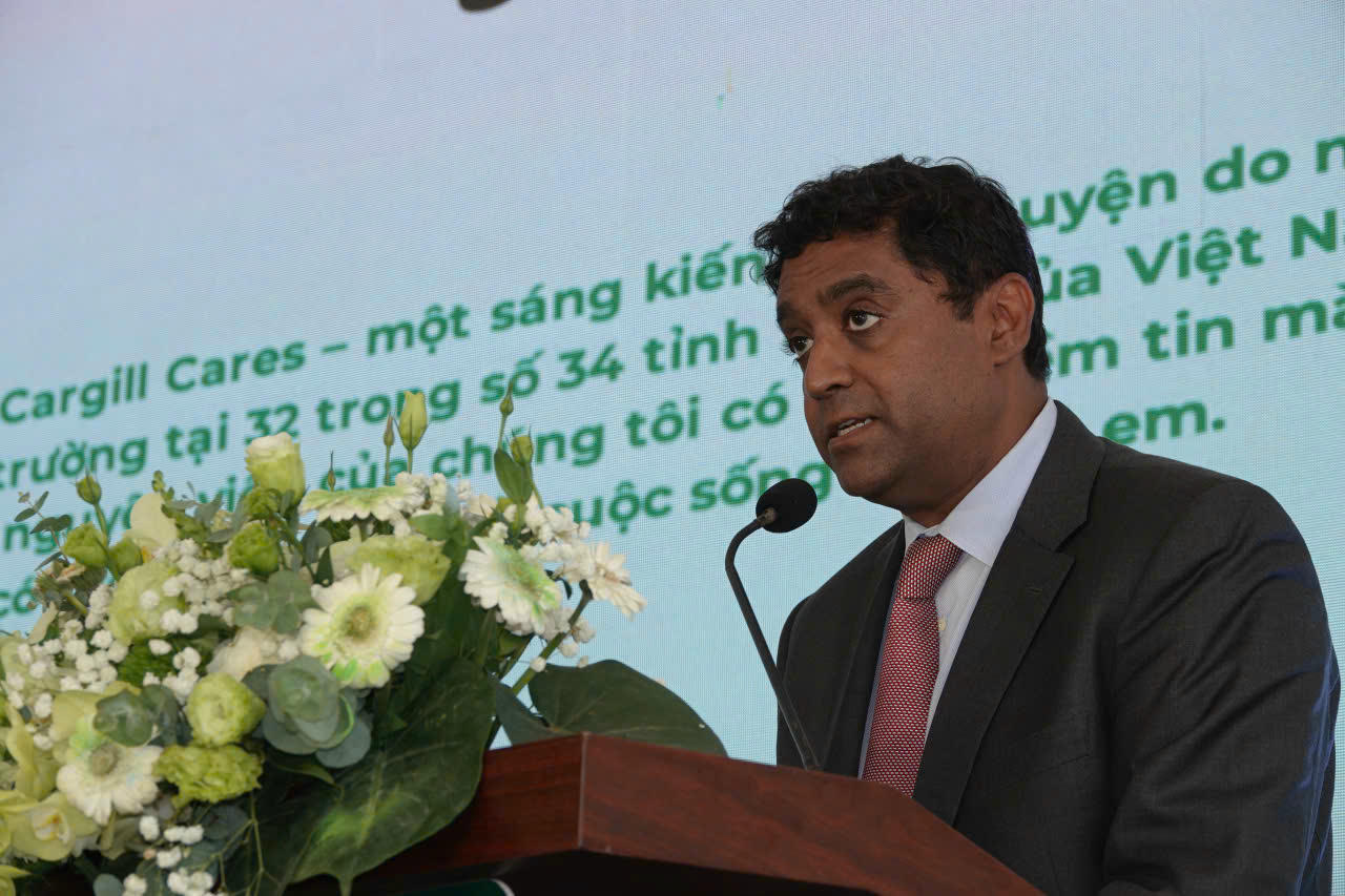 Ông Rishi Varma phát biểu tại lễ khánh thành.