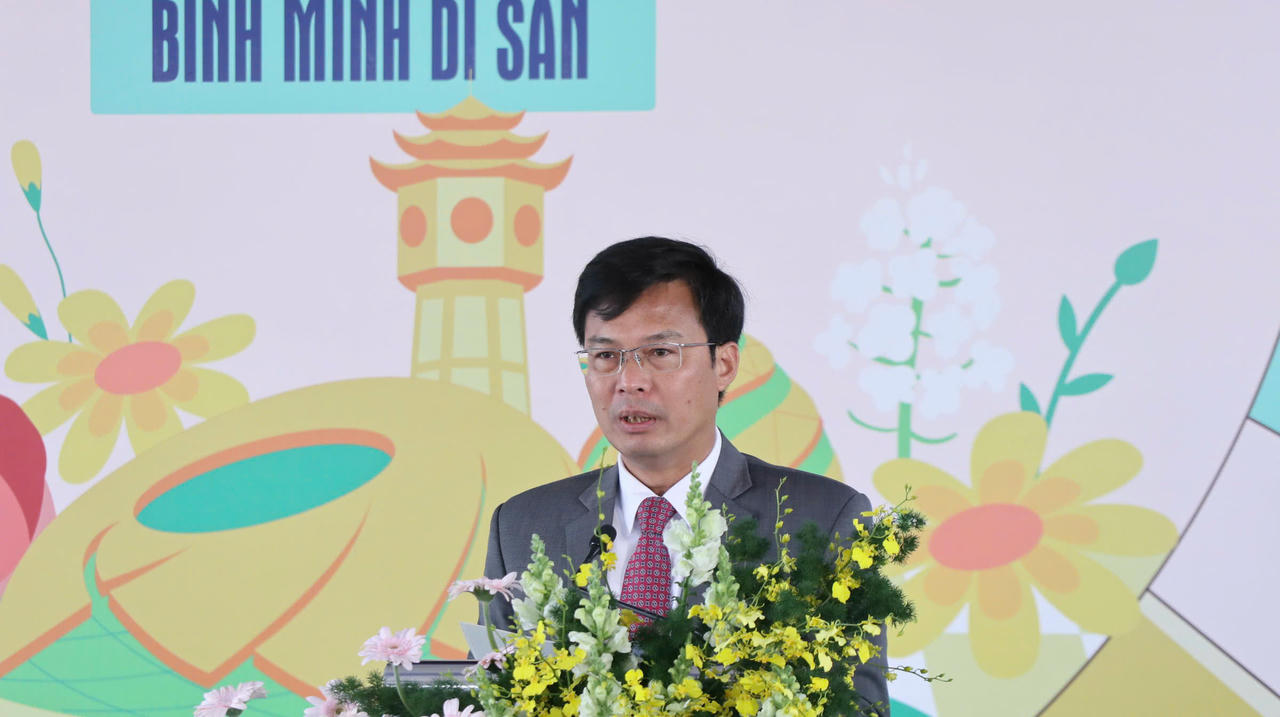 Ông&nbsp;Đinh Văn Tuấn– Phó Chủ tịch UBND tỉnh Lâm Đồng phát biểu tại buổi khai mạc.