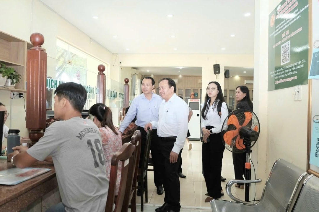 Trung tâm hành chính công phường Bình Phước, một trong những địa phương có kết quả cải cách hành chính nổi bật.