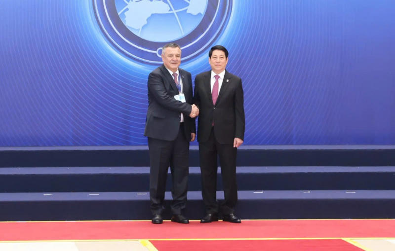 Chủ tịch nước Lương Cường chủ trì Lễ đón các Trưởng đoàn dự Lễ mở ký Công ước Hà Nội