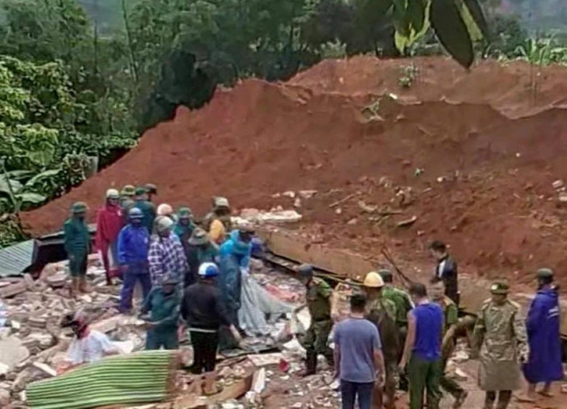 Hiện trường nơi xảy ra vụ việc thương tâm.