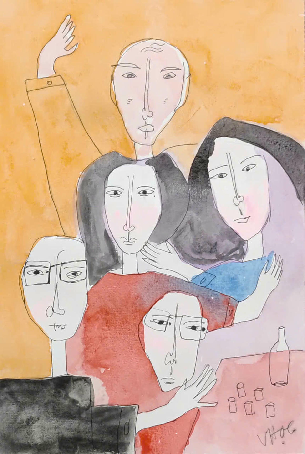 Tranh minh họa. (Nguồn: Văn Học).