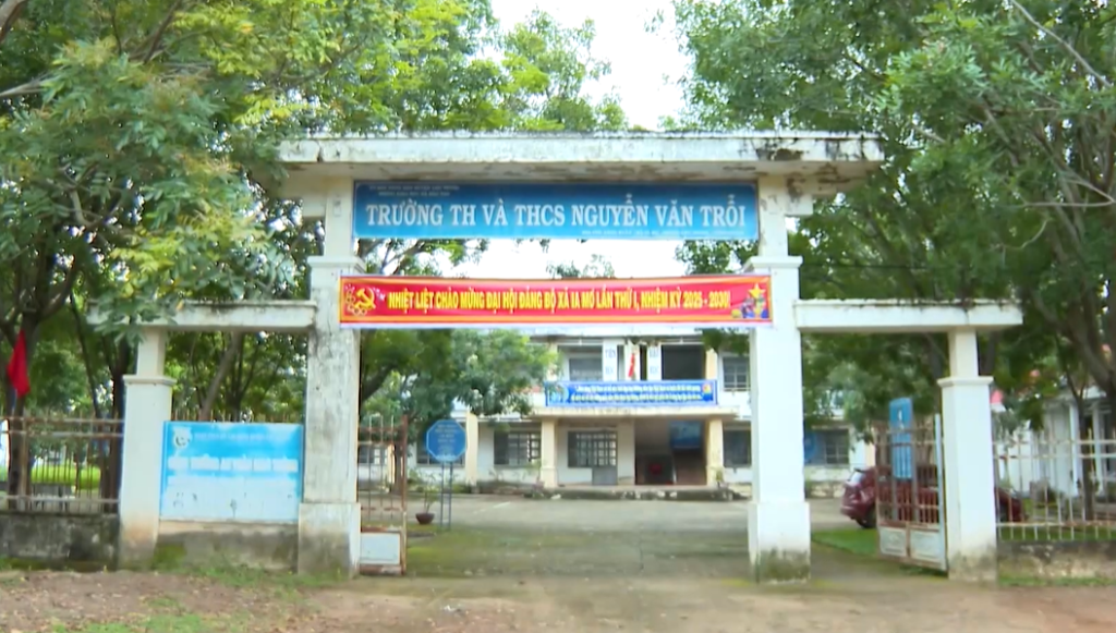 Điểm trường TH và THCS Nguyễn Văn Trỗi, xã Ia Mơ tỉnh Gia Lai.