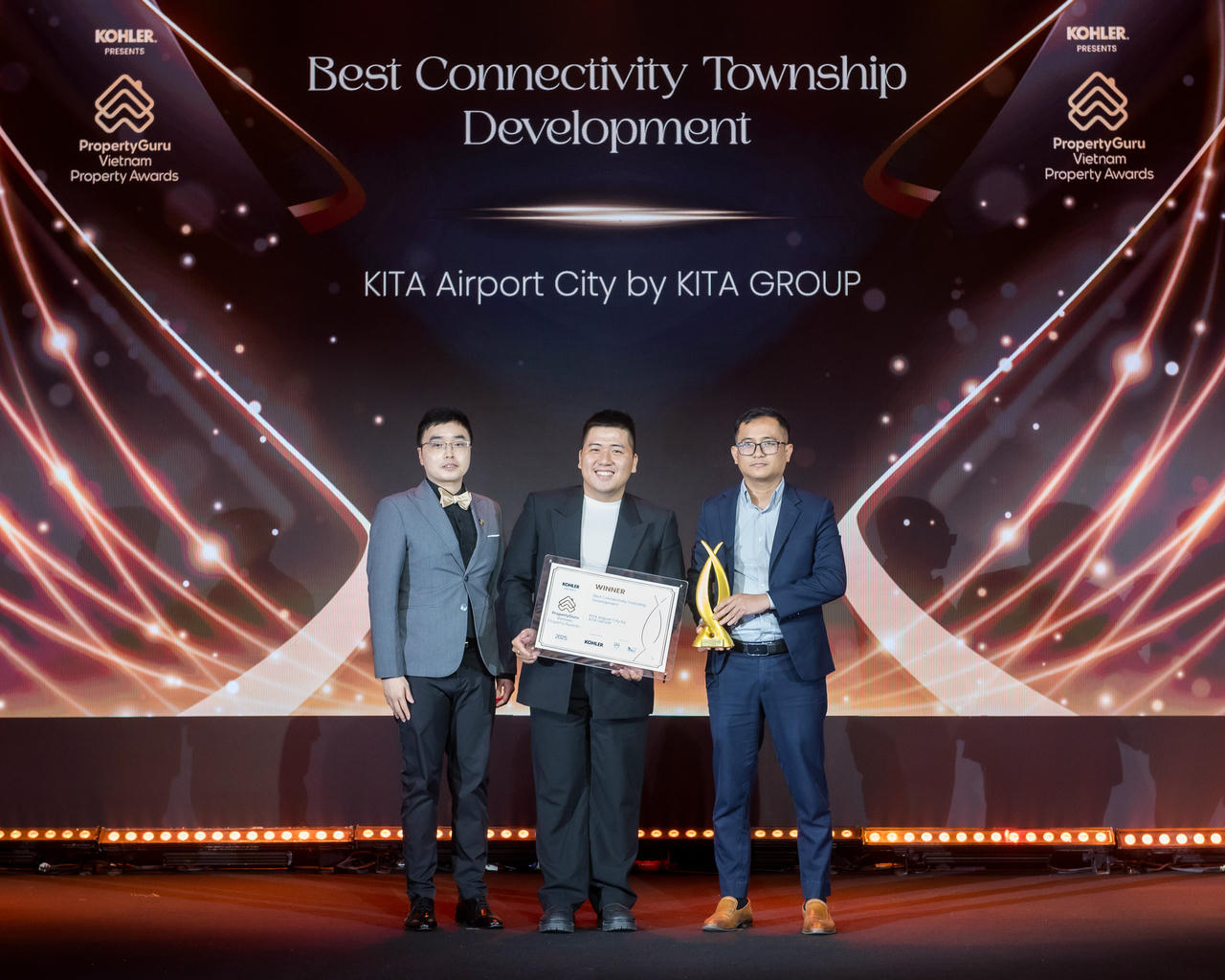 Nhờ lợi thế vị trí chiến lược và quy hoạch đồng bộ, KITA Airport City được trao giải Best Connectivity Township Development – ghi nhận là Khu đô thị có kết nối giao thông hàng đầu