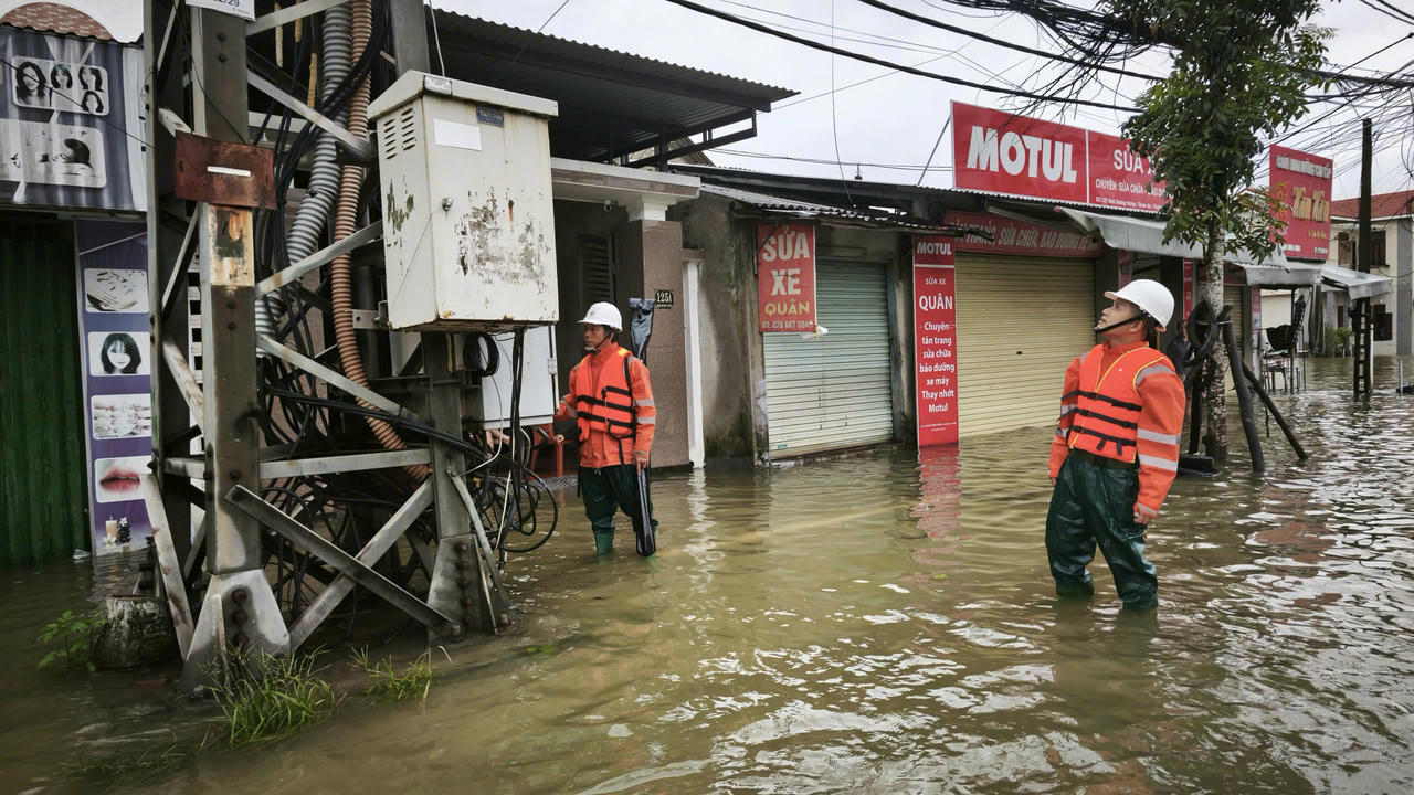 Khi nước rút, Công ty sẽ khôi phục cấp điện an toàn, nhanh chóng, bảo đảm ổn định đời sống và sản xuất cho Nhân dân.