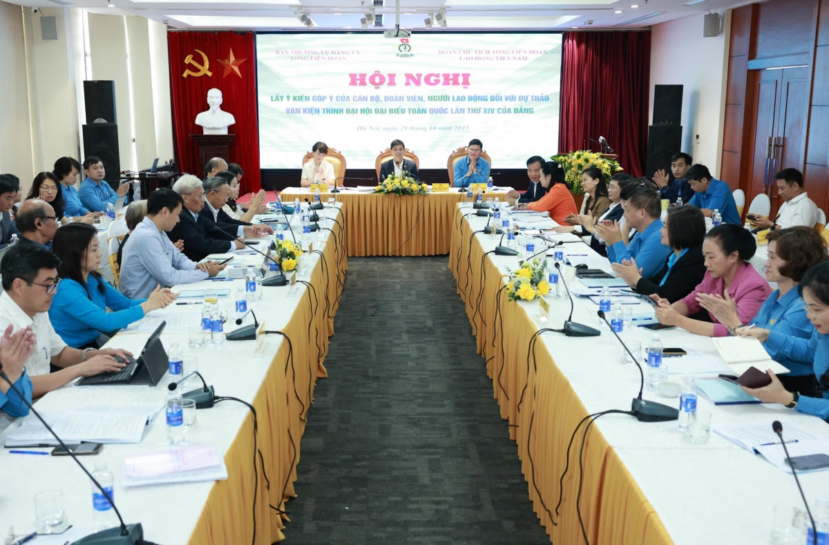Phát huy trí tuệ cán bộ, đoàn viên, người lao động góp ý Văn kiện Đại hội XIV của Đảng