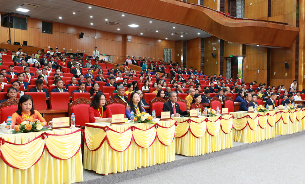 Các đại biểu tham dự&nbsp;Đại hội MTTQ Việt Nam tỉnh Bắc Ninh khóa I.