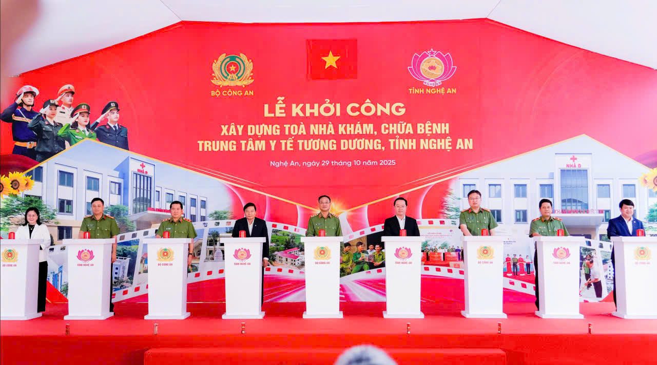 Nghệ An: Khởi công xây dựng tòa nhà khám, chữa bệnh Trung tâm Y tế Tương Dương 