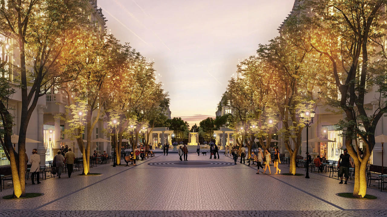 Phố đi bộ Hermes’s Blessing và hồ ước nguyện cảm hứng từ nước Ý lãng mạn